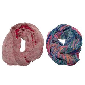 Lilly Pulitzer Pom Pom Infinity Scarf Set